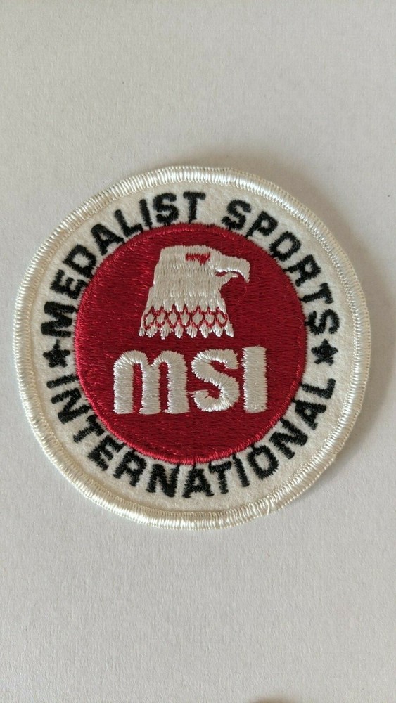 Vintage MEDALIST SPORTS INTERNATIONAL MSI Patch w Eagle head