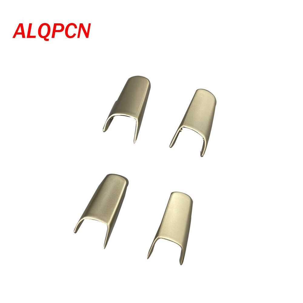 1 Pair 4 PCS Gold Interior Armrest Pull Handle end Cap fit for Lincoln town car