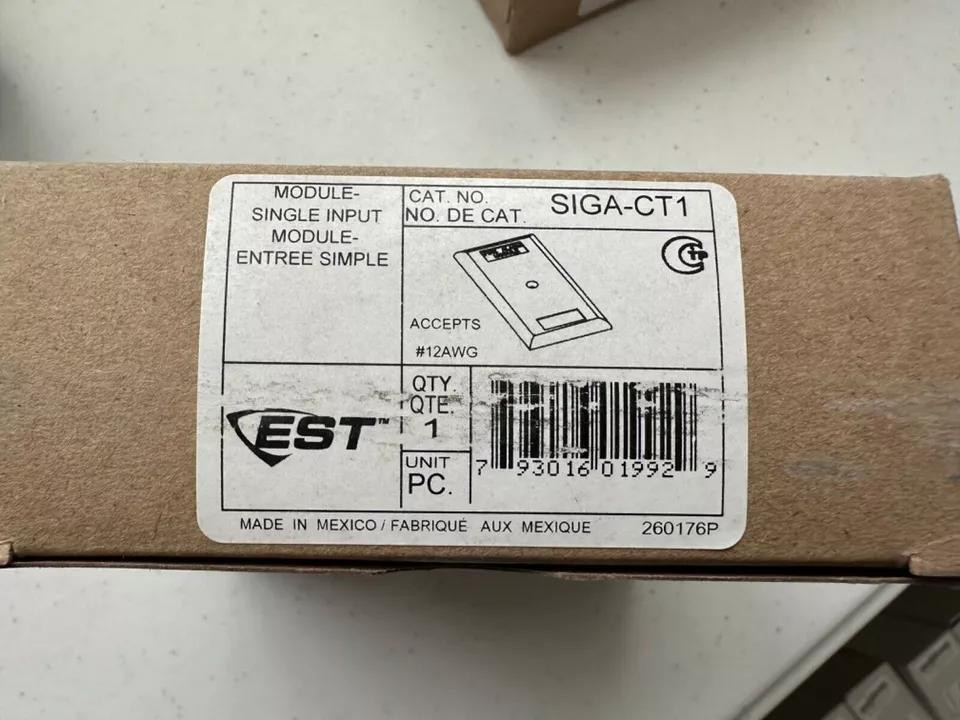 SIGA-CT1 Single Input Module for Fire Alarm System - White