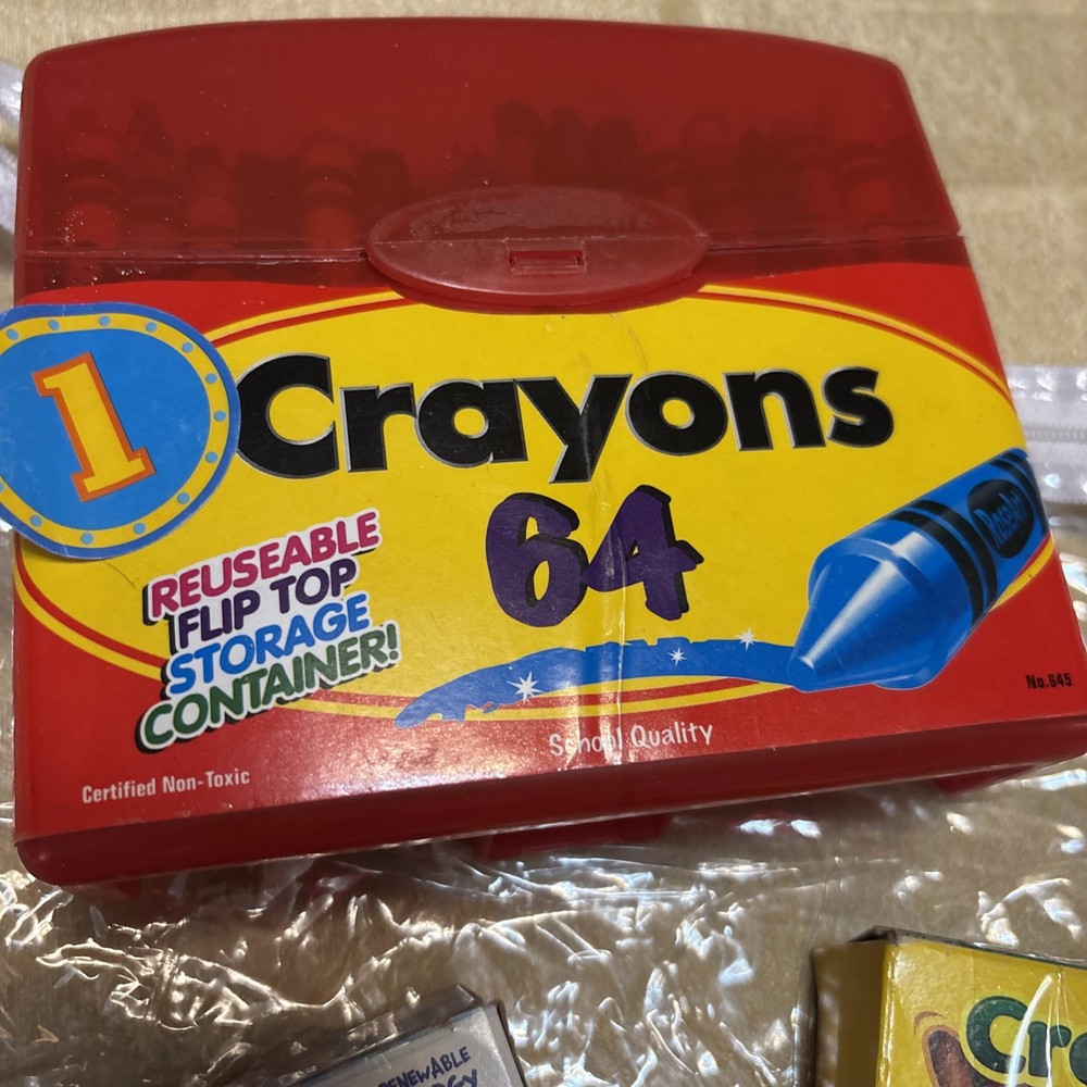 Crayola Crayons 2- 24 Count Boxes And A Rose art 64 Count Box