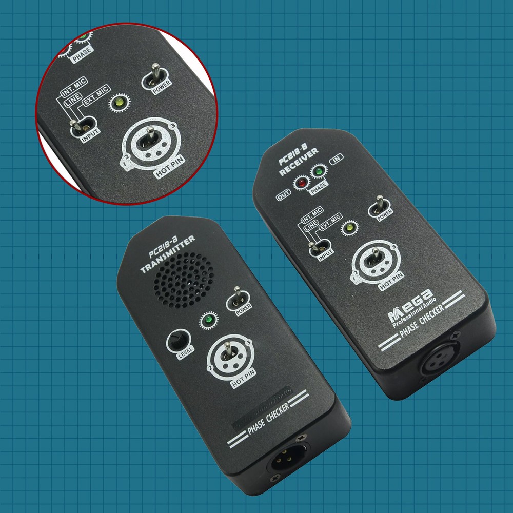 PC218 Phase Polarity Tester Checker Detector Audio Speaker Microphone Testing