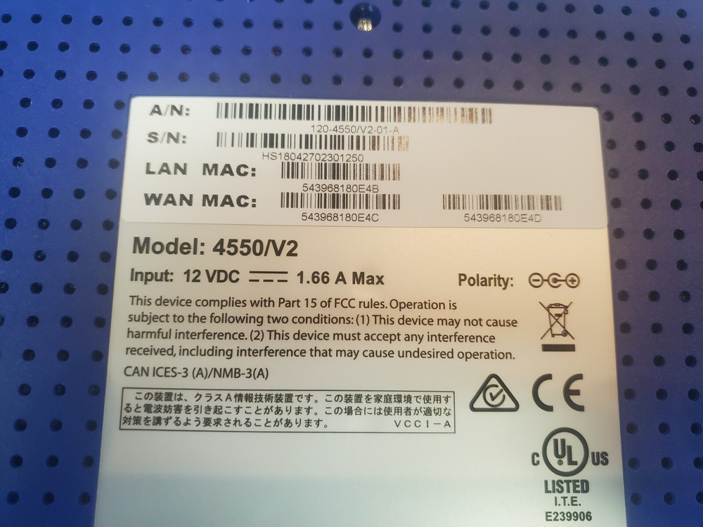EDGEWATER NETWORKS 4550 SERIES /4550/V2 NETWORK SWITCH