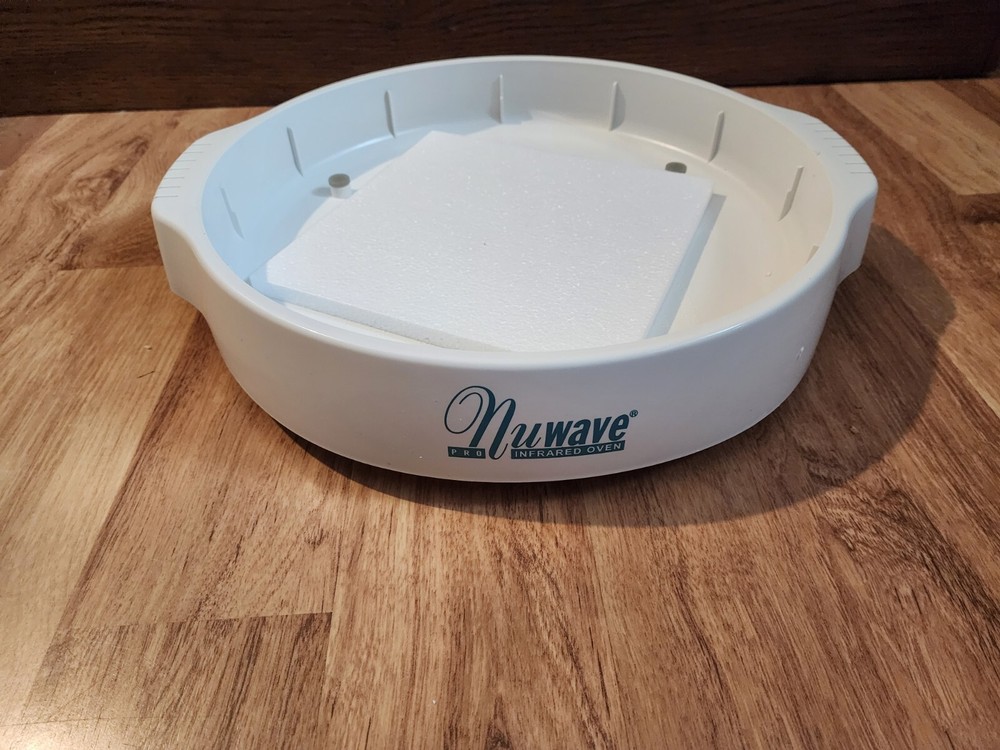 NuWave Pro Infrared Oven Replacement Parts Base, Drip Pan, and Rack (White)