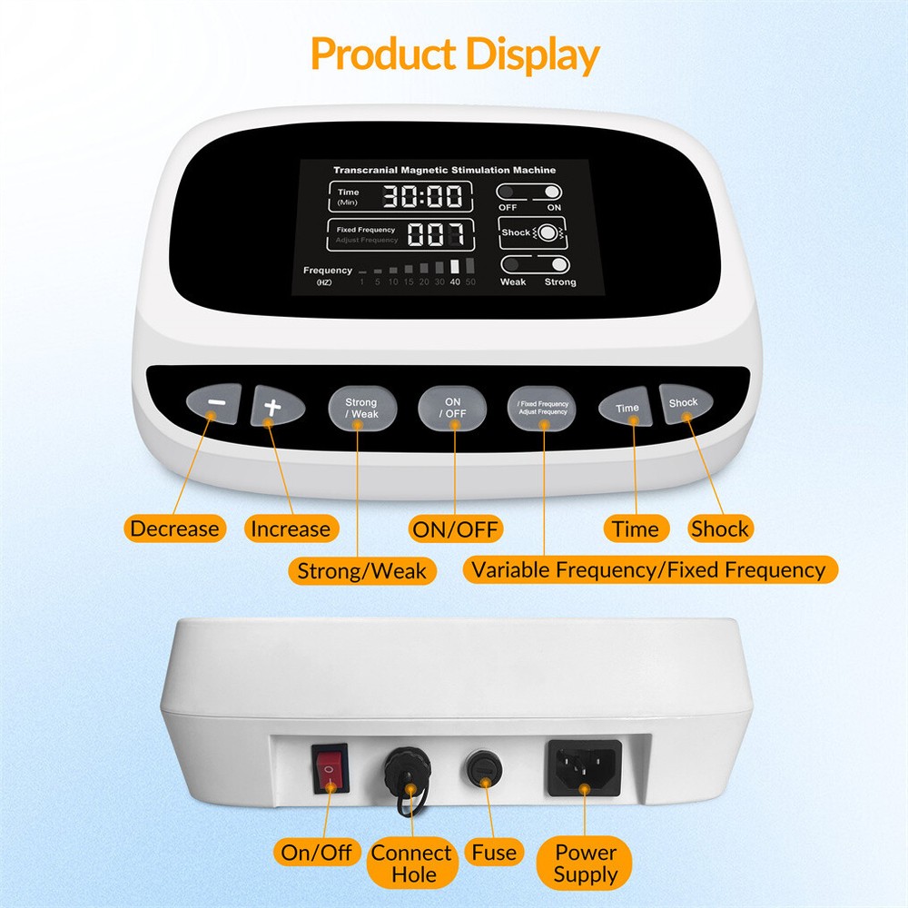 TMS Therapy Neuromodulation Device Headache Relief Relaxation Support