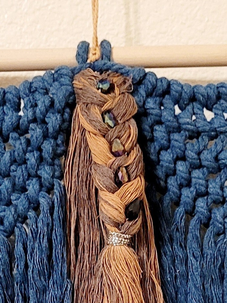 Macrame Handmade Wall Hanging Decor Crocheted Angel Doll Made From Cotton Thread