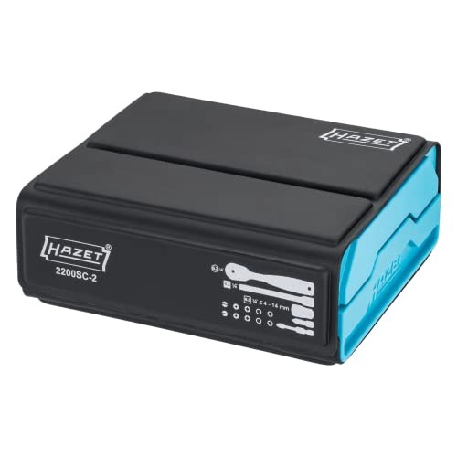 SmartCase socket set 2200SC-2 I 50-piece tool Multi-colour Ratchet Bit Set