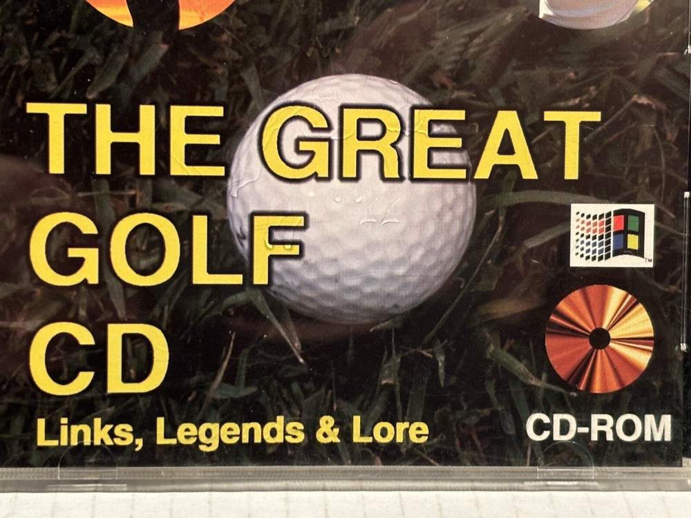 Golf The Great Golf CD Links Legends Lore CD-ROM Windows Dates Facts Stories