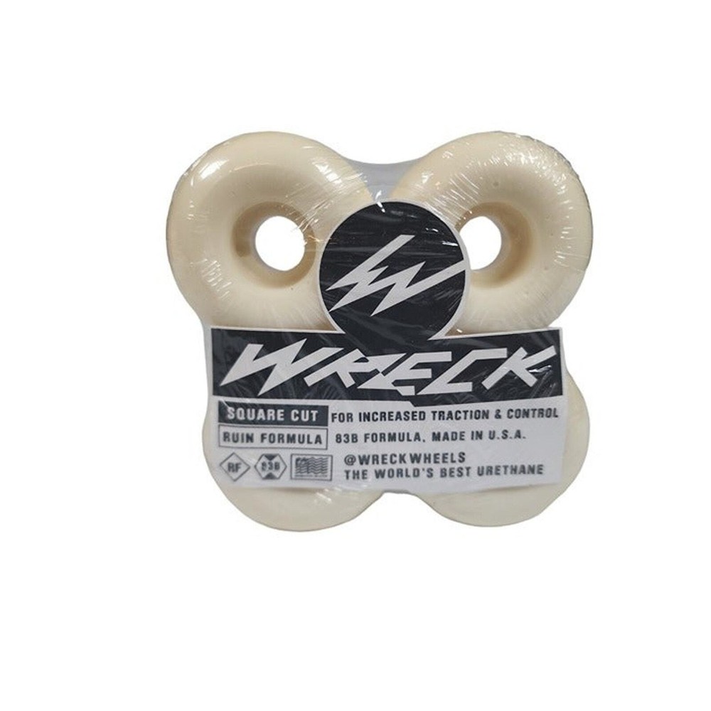 WRECK Skateboarding Wheels 55mm 83B (103A) Square Cut