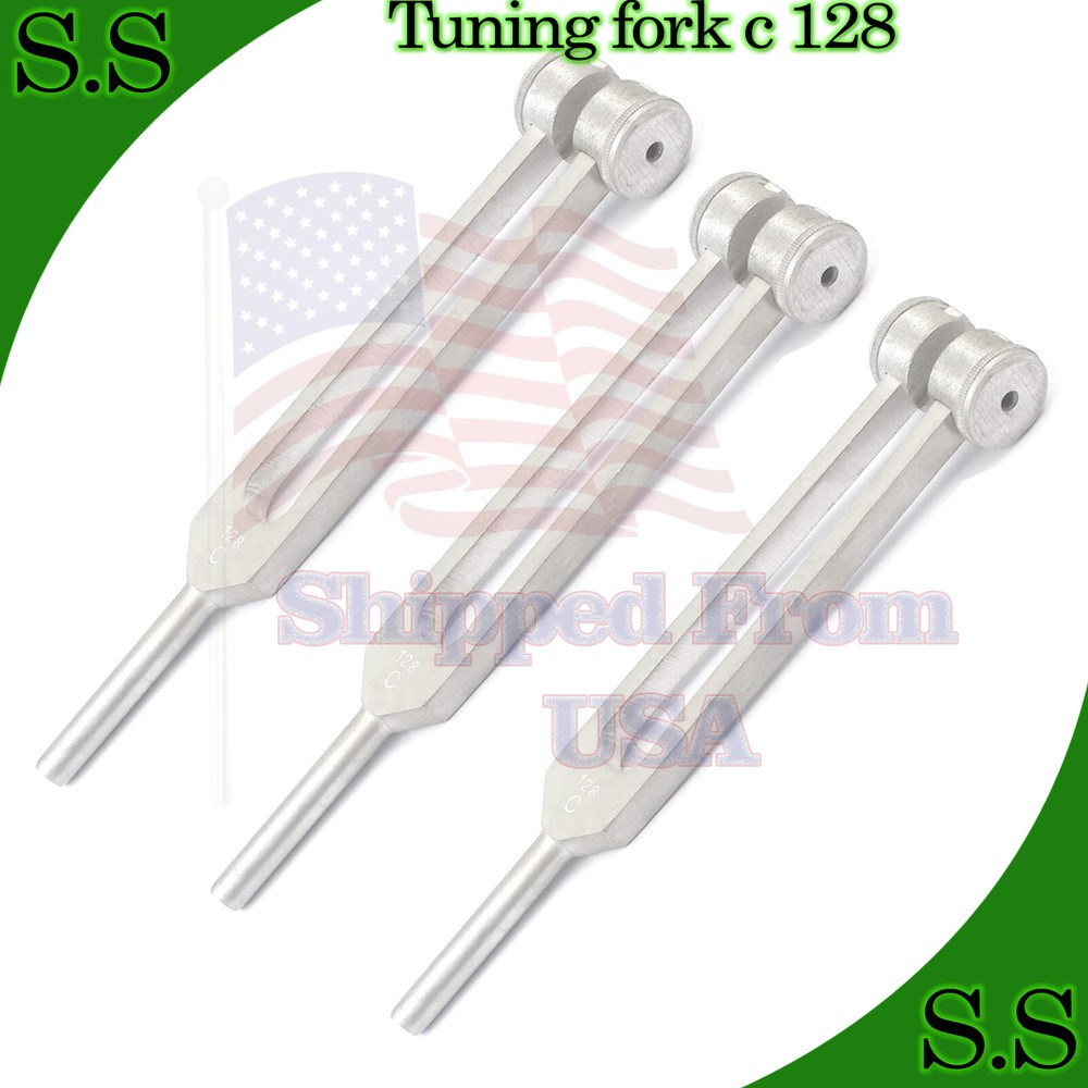 3 Tuning Fork C 128 SURGICAL MEDICAL INSTRUMENTS