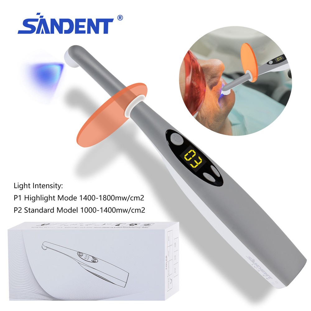 Dental Wireless Cordless LED Curing Light Lamp Cure Dentist 3 Second