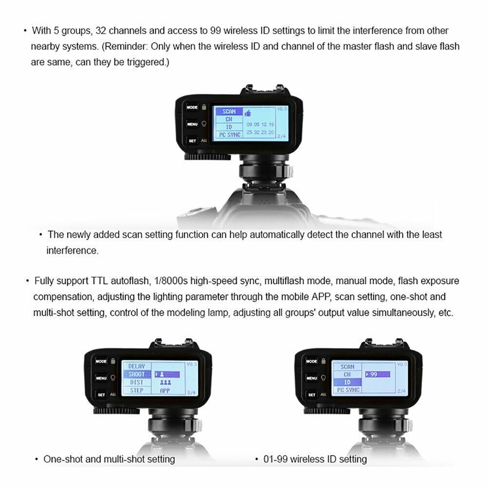 Godox X2T-S Trigger TTL 2.4G Bluetooth Transmitter For Sony