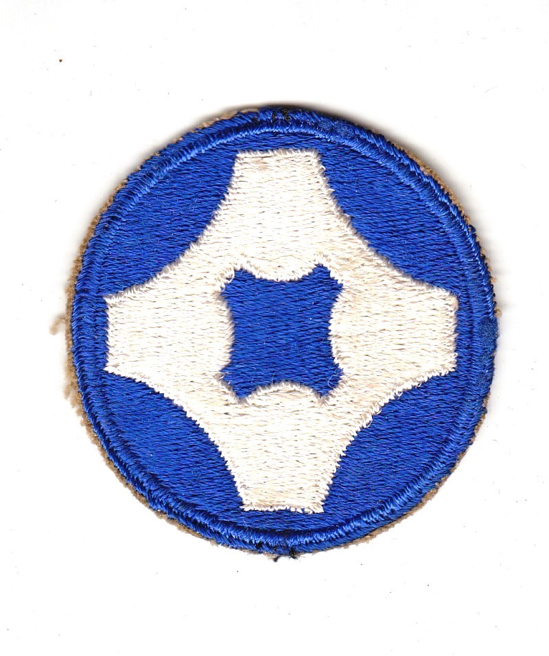 Army Patch: 4th Service Command - cut edge, WWII era