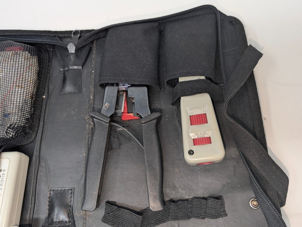 Lan Tester Tool Kit W/ Crimpers Cutters & Remote Cable Tester