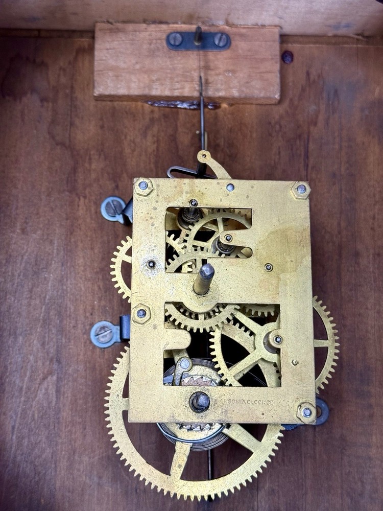 Antique ANSONIA Gallery CLOCK RUNNING!!!