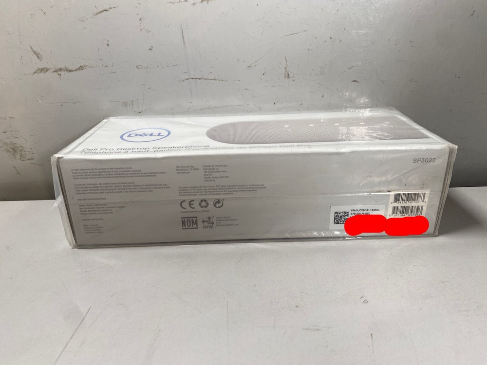 Dell Speakerphone SP3022 USB Computer Speaker - White