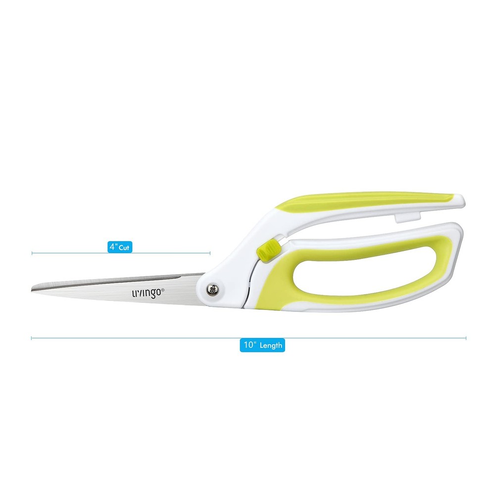 10" Spring Action Fabric Scissors, Professional Sewing Scissors for Tailor Dr...