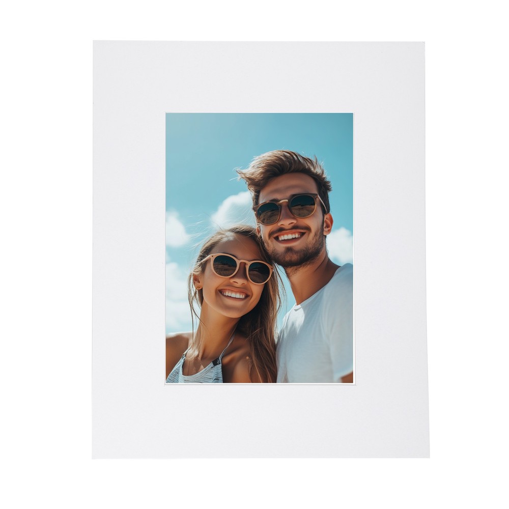 Picture Mats, 8x10 Frame Mattes, White
