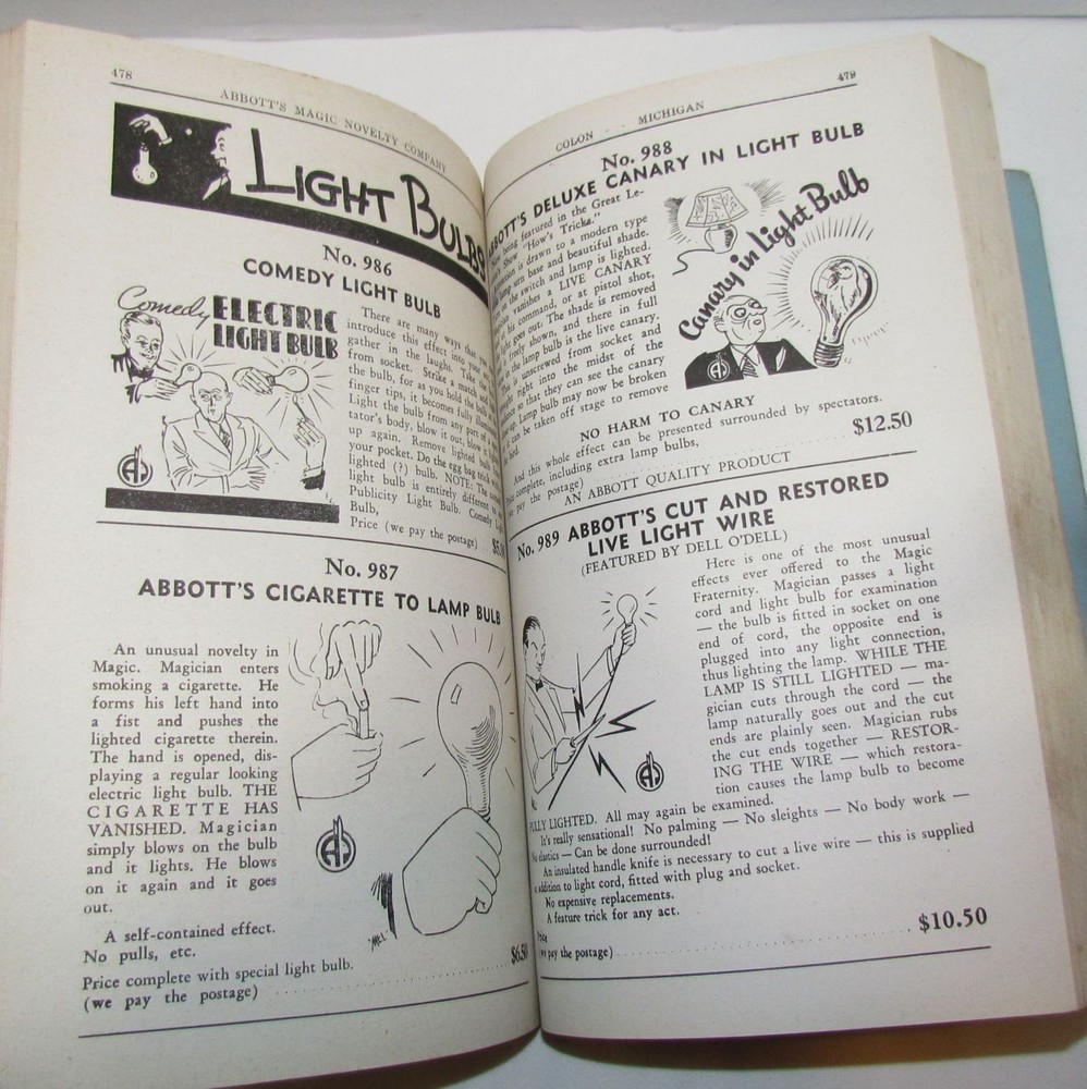 Abbott's Magic Novelty Company Catalog #9