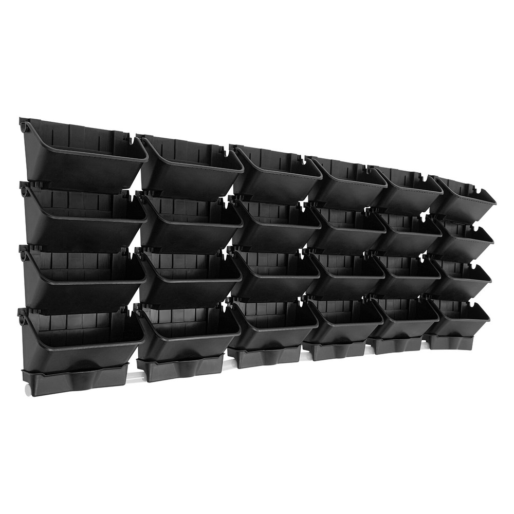 24pcs Vertical Green Wall Hanging Drip Irrigation System Plastic Flower Pots