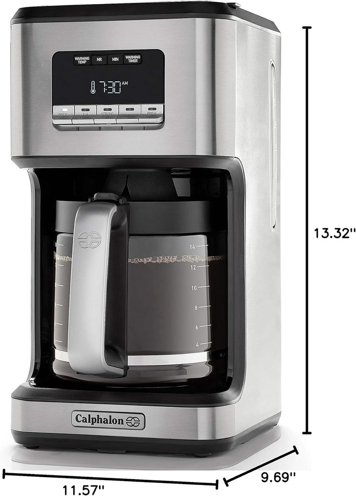 High-Performance 14-Cup Coffee Maker - Programmable & Warming Plate Options