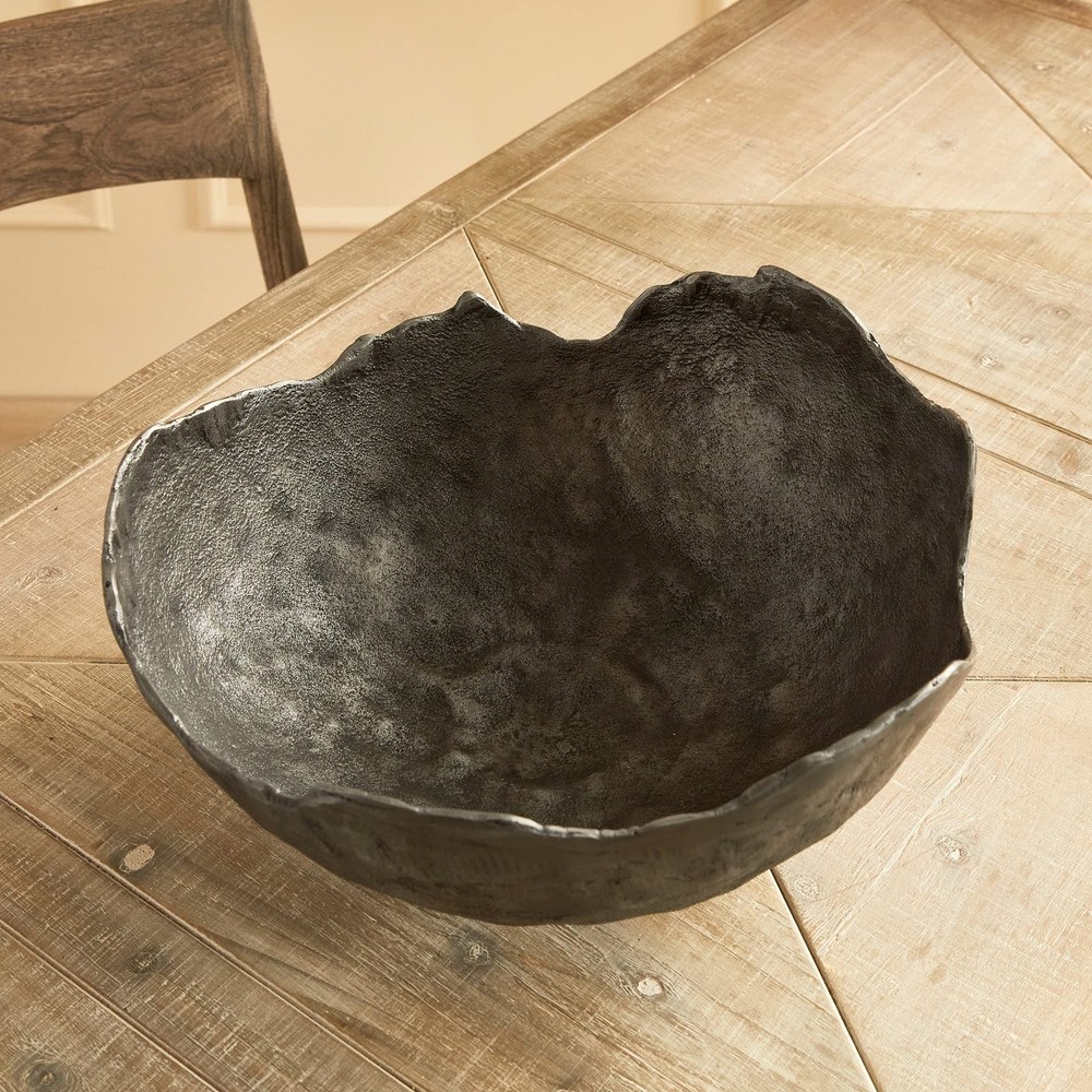 Organic Decorative Bowl Black Medium
