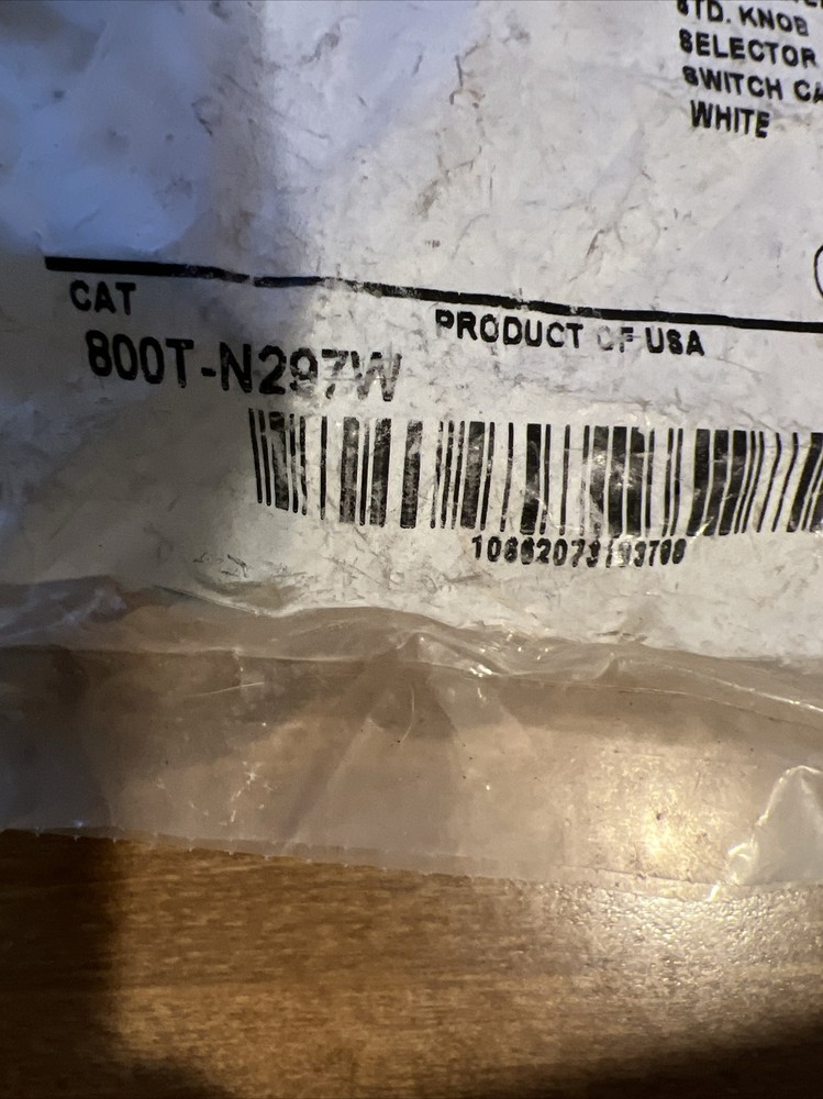 Illuminated STD. Knob Selector Switch Cap 800T-N297W