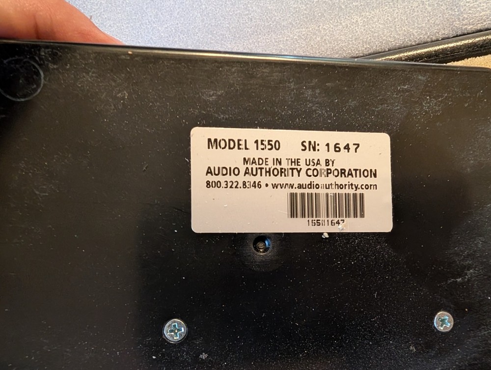 Audio Authority 1550 installer setup tool for 1500 series intercom