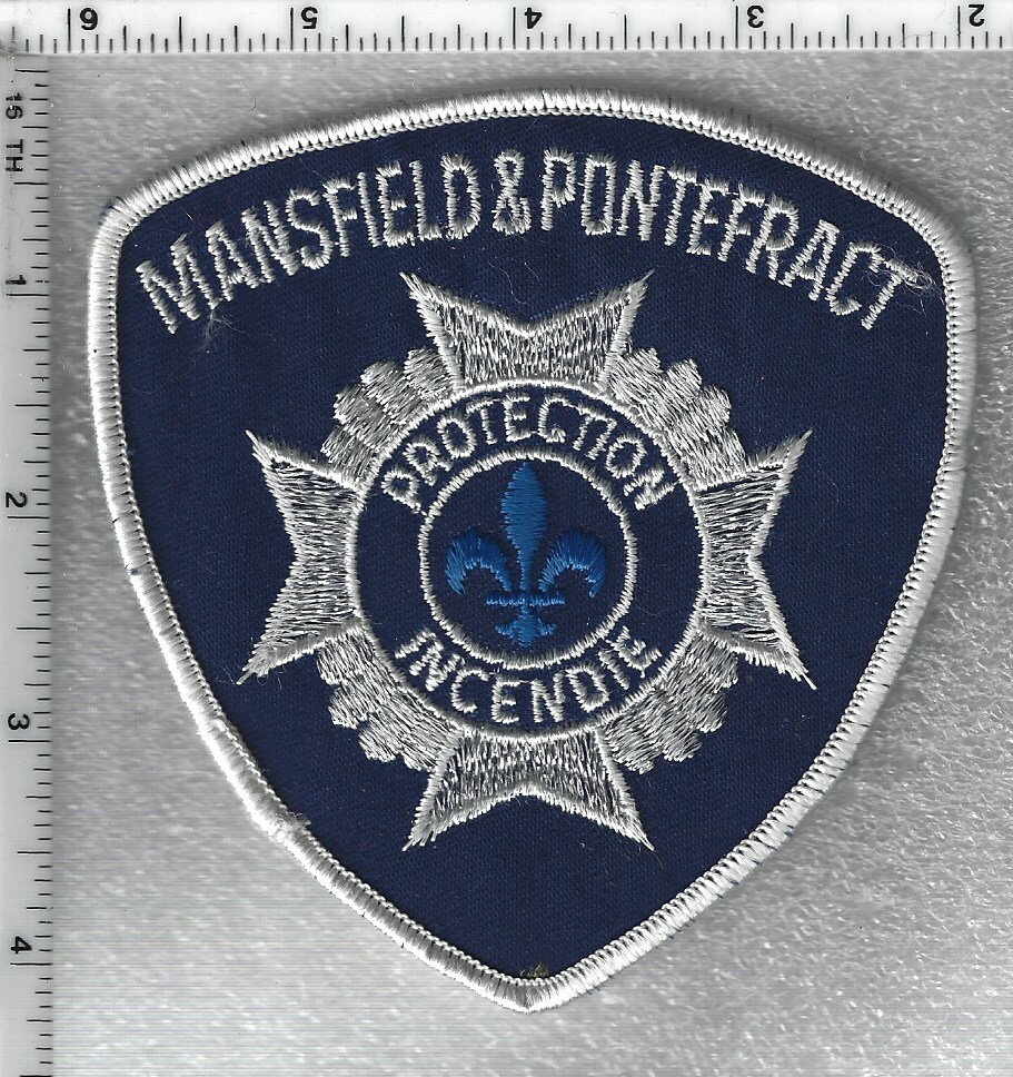 Mansfield & Pontefract Protection Incendie (Quebec, Canada) Shoulder Patch