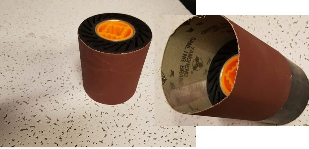 Expansion Roller for Metabo Burnisher and 20 pack sanding belt