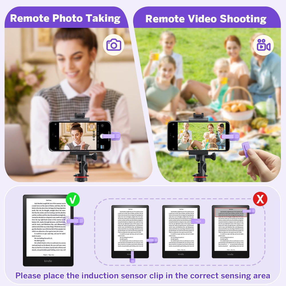 Page Turner Ring for Kindle,Remote Control for Iphone Ipad Android Tablets E-Rea