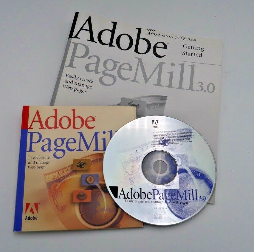 Adobe PageMill 3.0 UPGRADE for Macintosh - Vintage Software