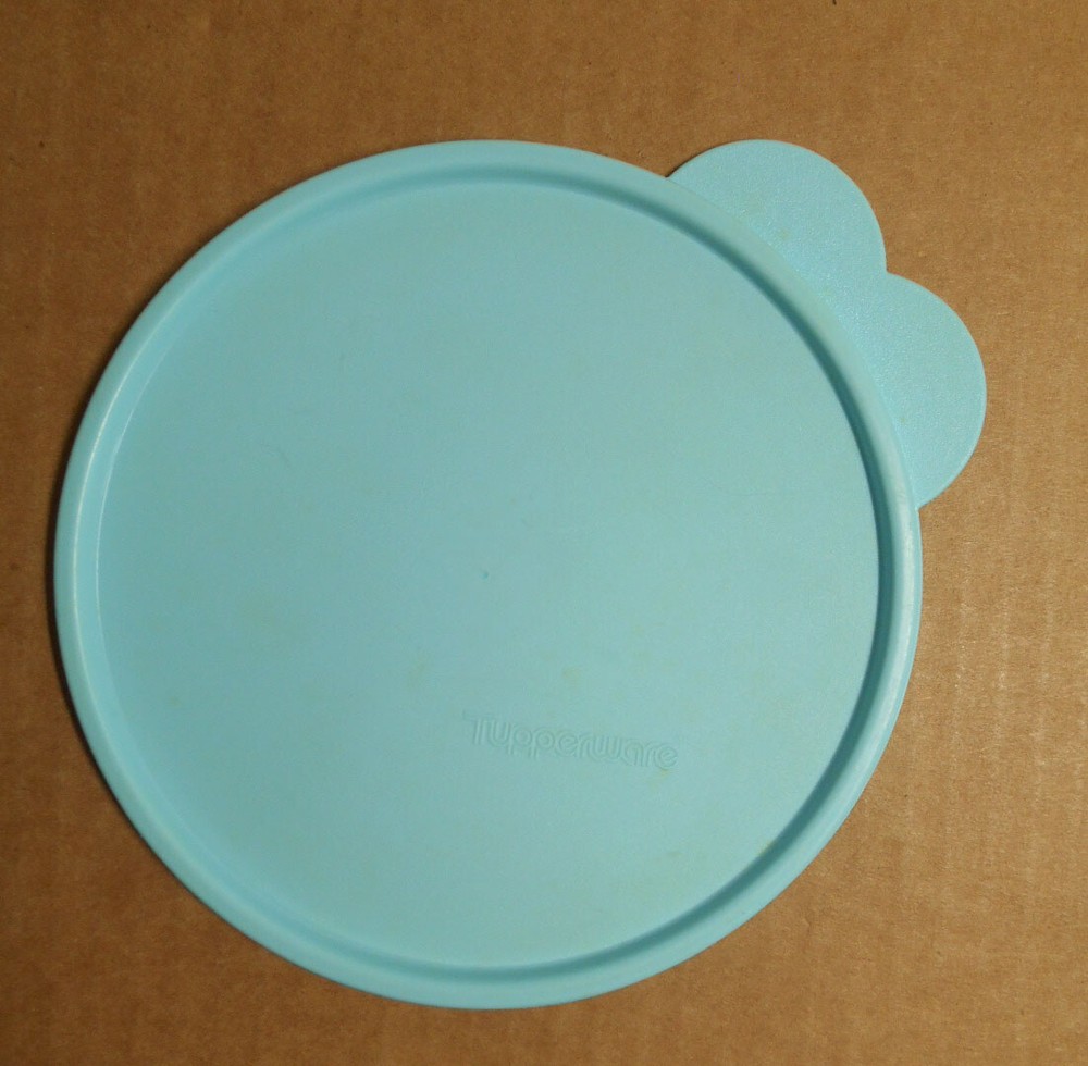 Tupperware #2541D Size C Aqua Blue Round Replacement Lid Only P16