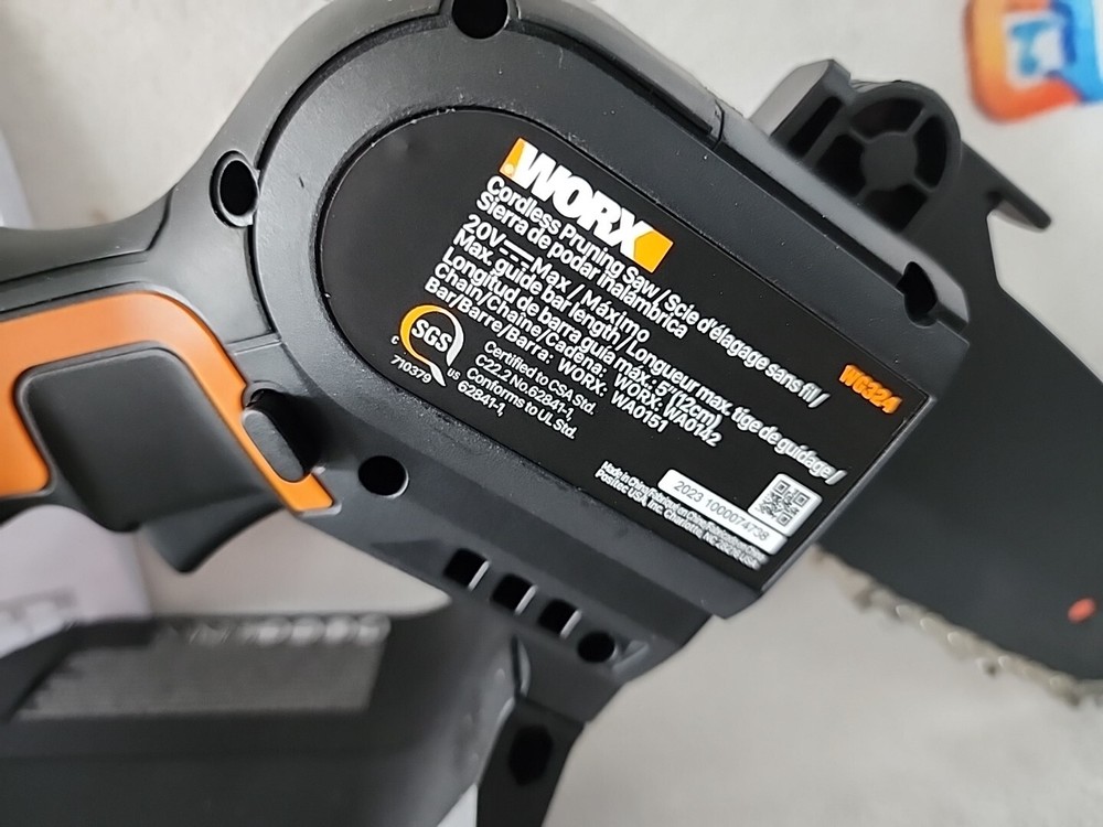 Worx WG324.9 20V Power Share 5" Cordless Pruning Saw - Bare Tool