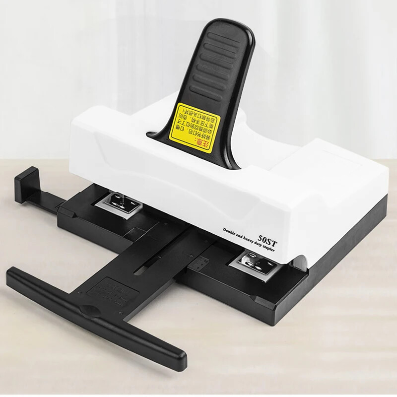 50ST Double Row Heavy Duty Stapler Double Head Universal Binding Machine