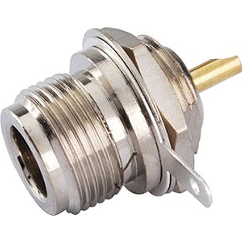 N Female Bulkhead RF Connector Panel Mount with Nut and Solder Cup High Quality