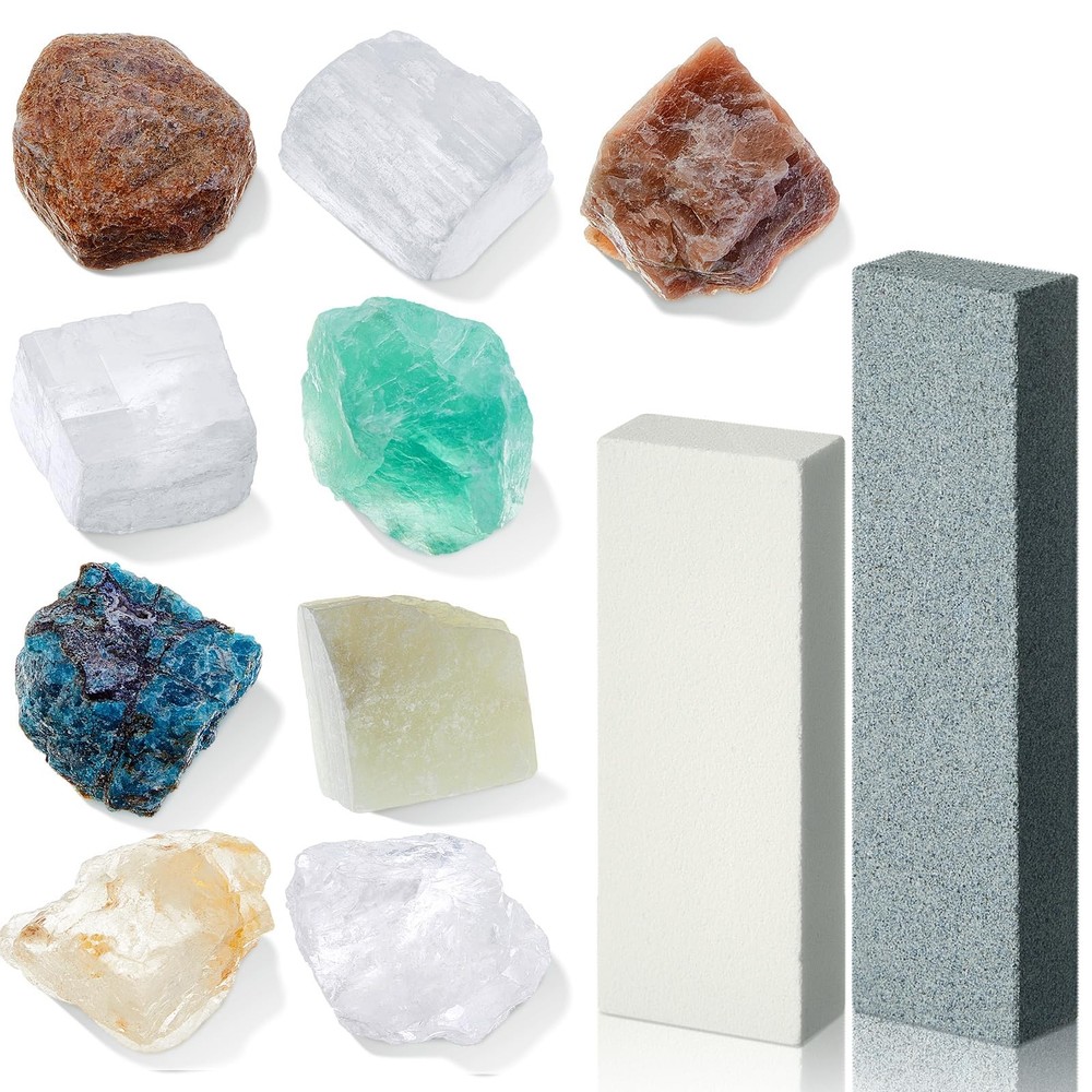 Landical Moh's Hardness Test Kit 11 Piece Mineral Include 9...