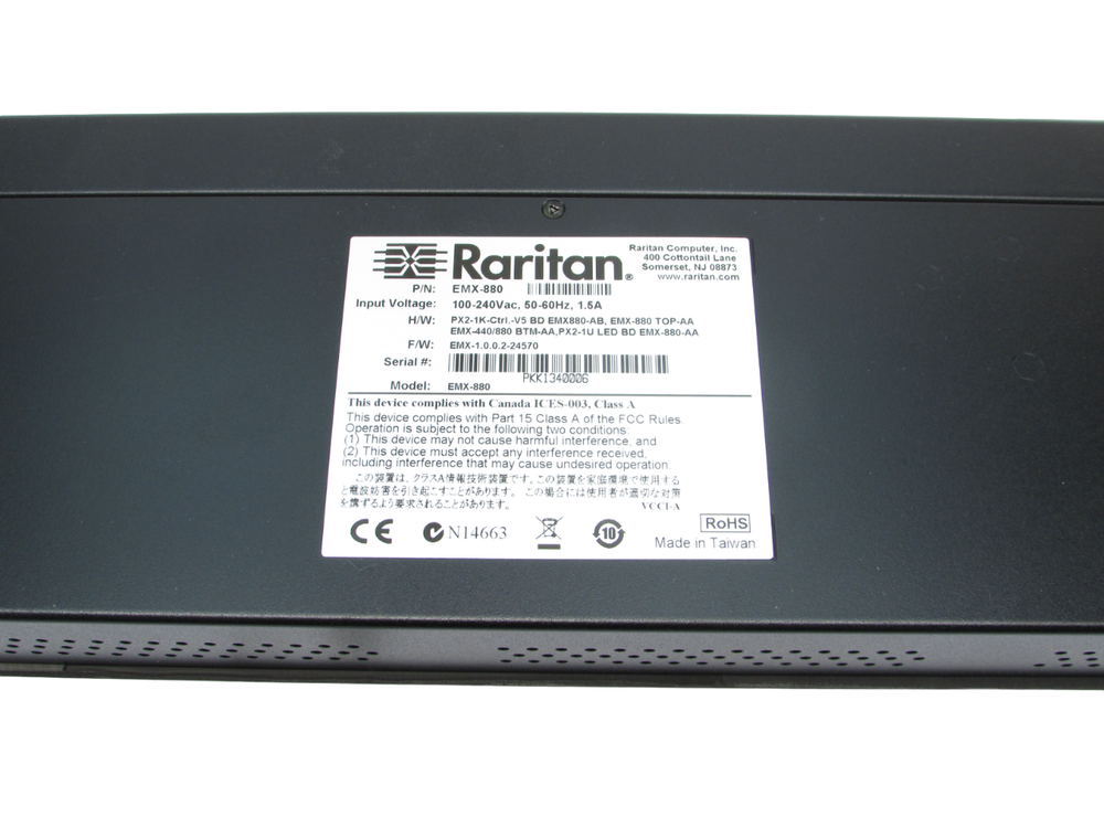 Raritan EMX-880 Secure Switch Smart Rack Controller Open Box W/ Accessories