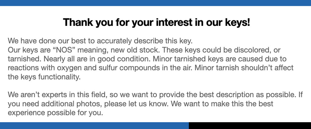 Unbranded "GA" Key Blank