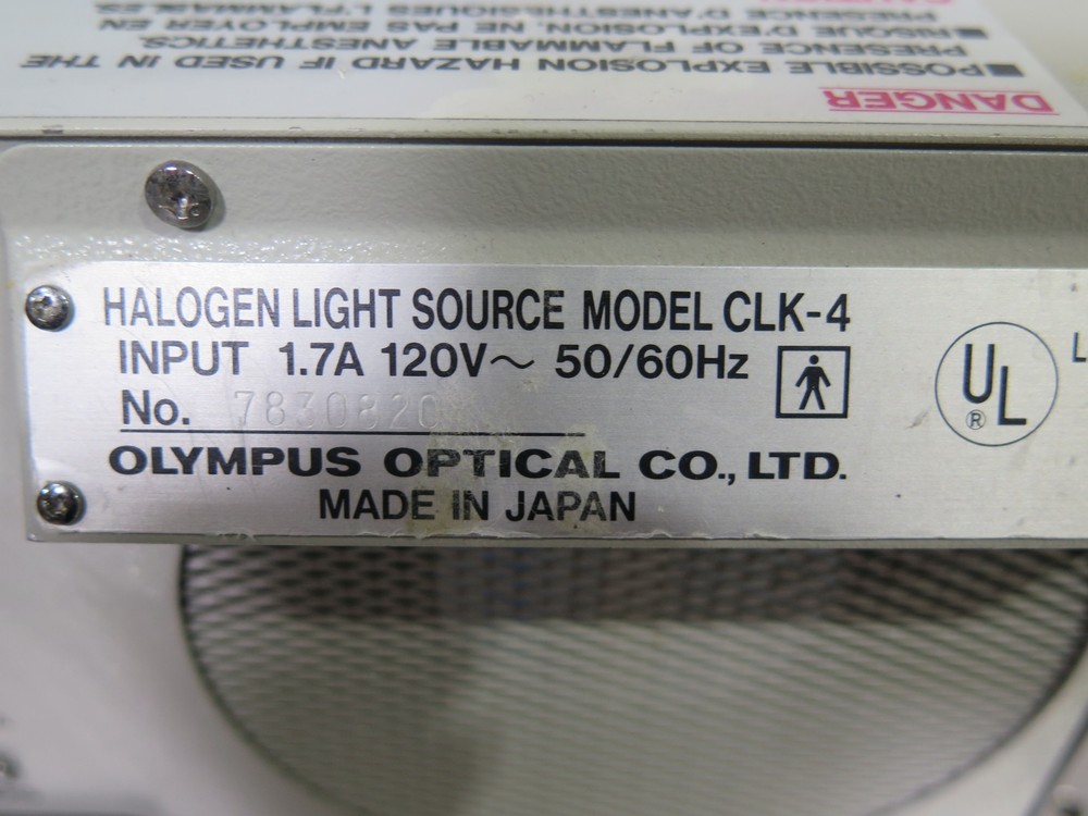 R192239 Olympus Optical CLK-4 Halogen Light Source