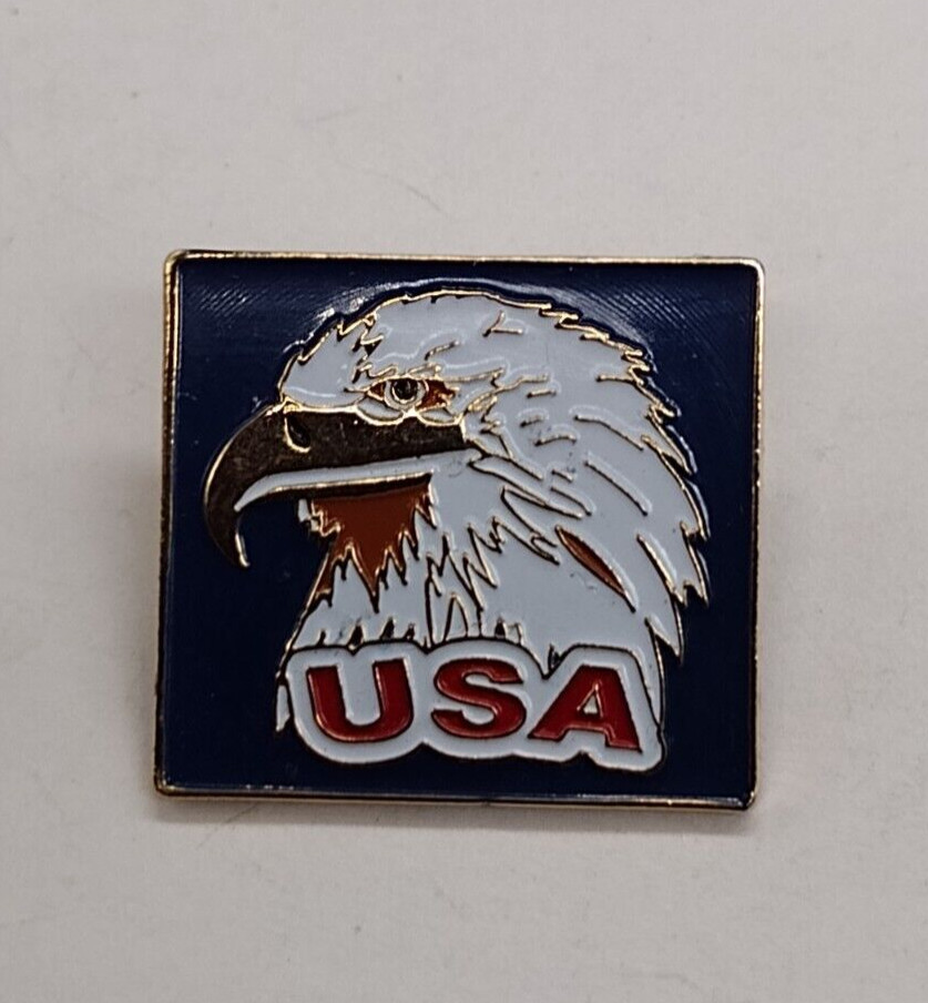 USA Eagle Face Lapel Pin