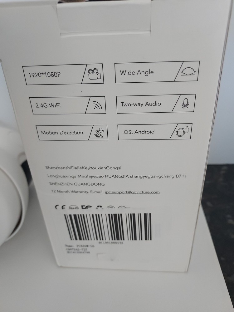 VICTURE PC530 INDOOR SECURITY CAMERA OPEN BOX/NEW