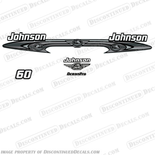 Fits Johnson 60hp OceanPro Decals - Wrap Around