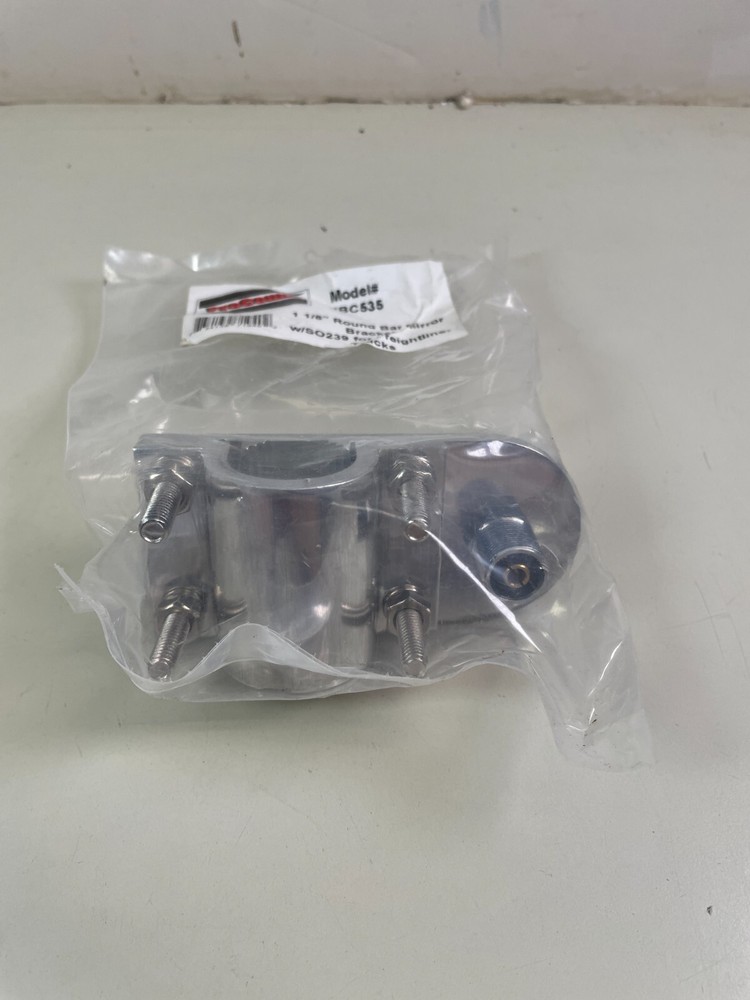 Procomm Round Bar Mirror Mount with Heavy Duty Stud 1 1/8" for Freightliners