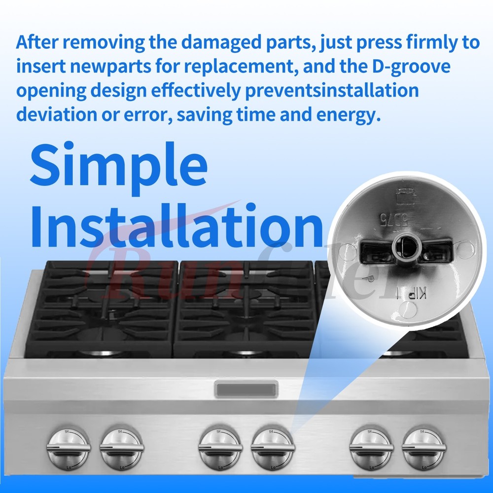 5‑Pack Surface Burner Knobs for Jenn‑Air/Maytag/KitchenAid – Repl. 74007733
