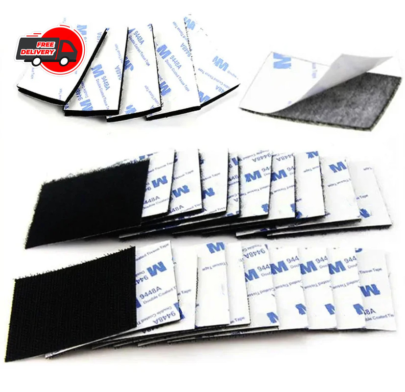 10Pcs Self Adhesive Hook & Loop Tape Fastener