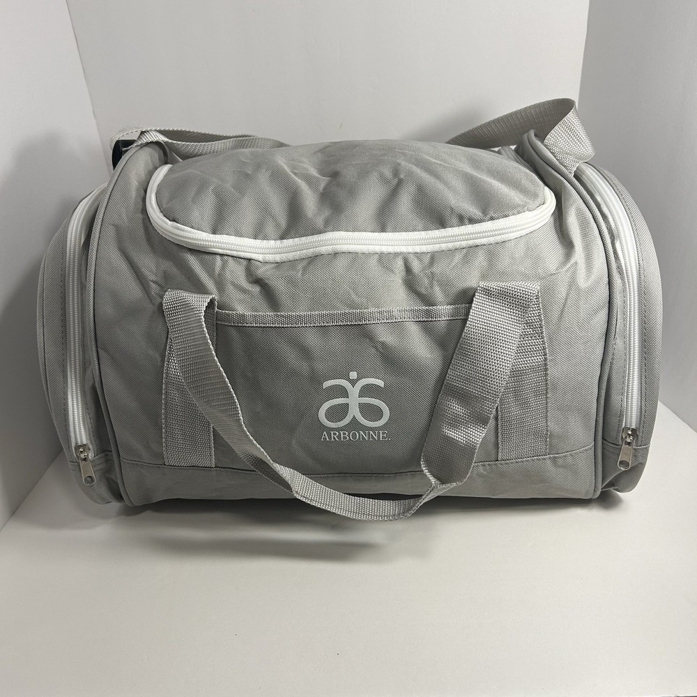 ⚡ Arbonne Duffle / Gym / Overnight Bag • Grey White
