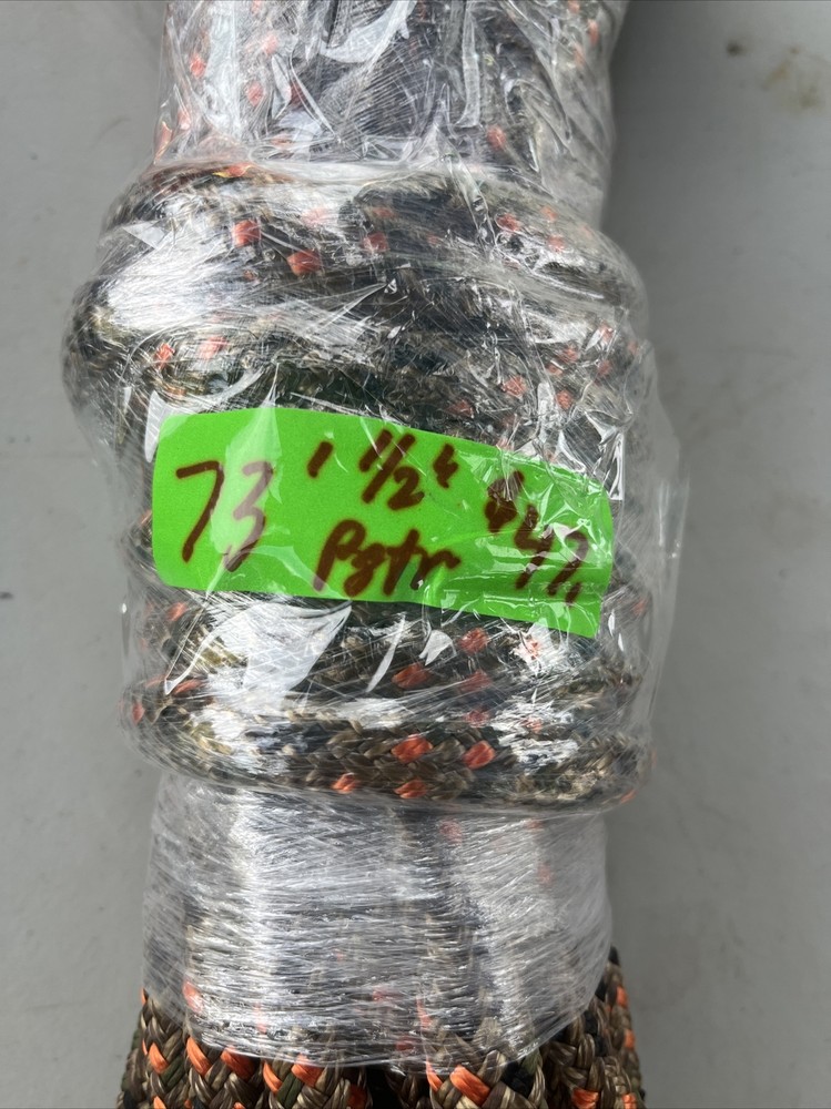 1/2" x 73' Double Braid Polyester Tree Rope BullLine arborist rigging