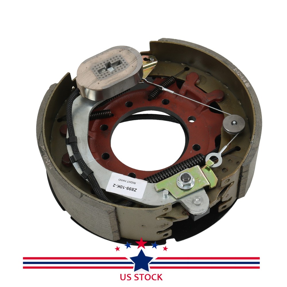 Pair Electric Trailer Brake Assembly For 10K lbs Axle w/Shields 12-1/4"x3-3/8"