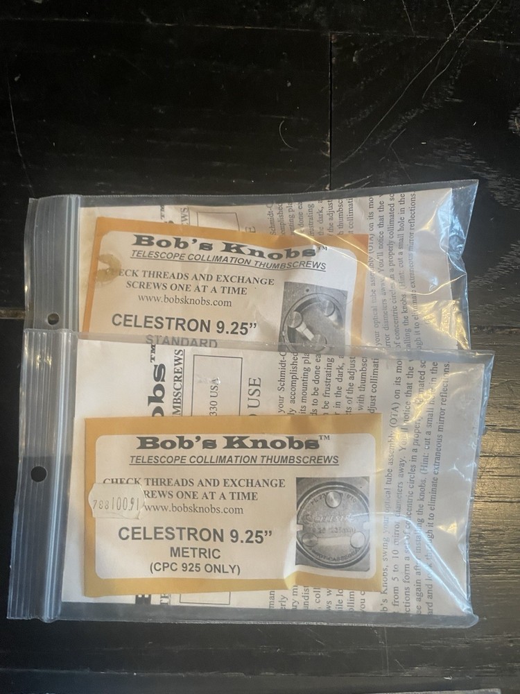 Bob's Knobs for Meade Thumbscrews & Springs