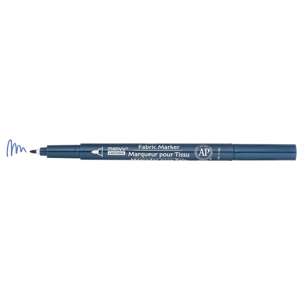 Fine Point Fabric Marker - Navy Color for Precise Crafting and DIY Projects